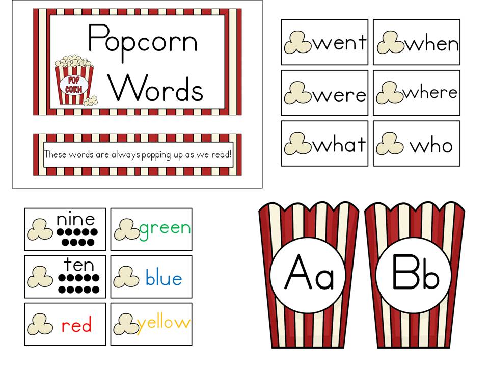 Popcorn Word Wall Hurry For A Free Copy Sarah Chesworth