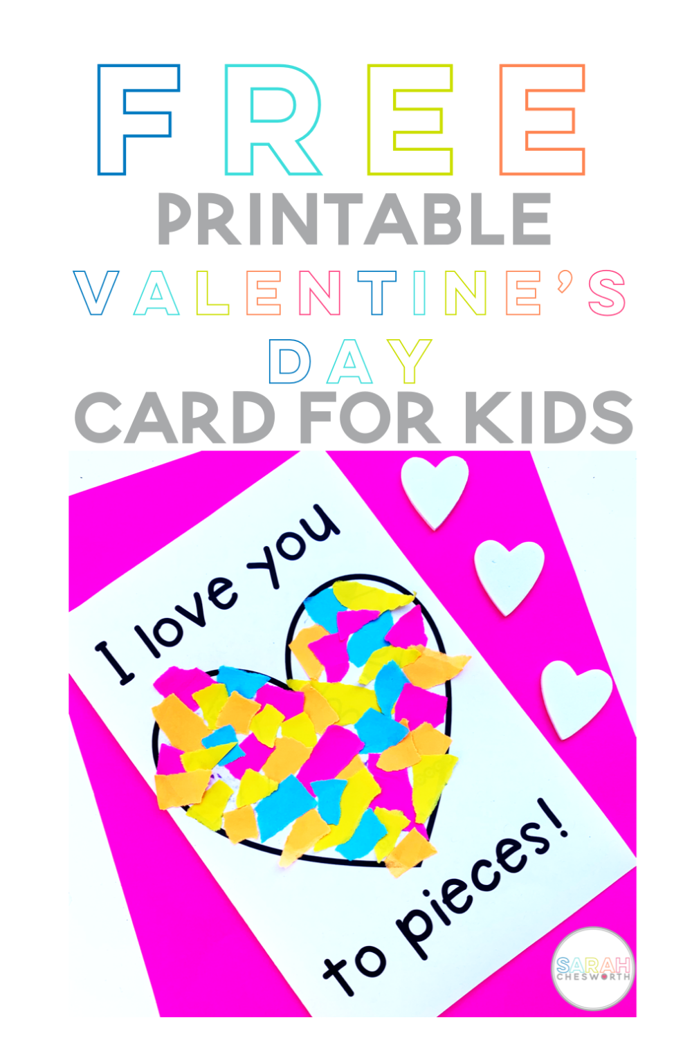 Easy Valentine Card for Kids - Sarah Chesworth