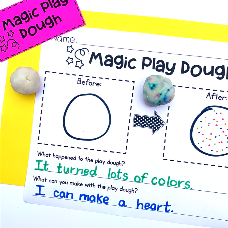 Magic Play Dough for the First Day of School – Primary Delight