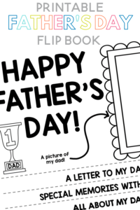 Father's Day Printable Flip Book - Sarah Chesworth