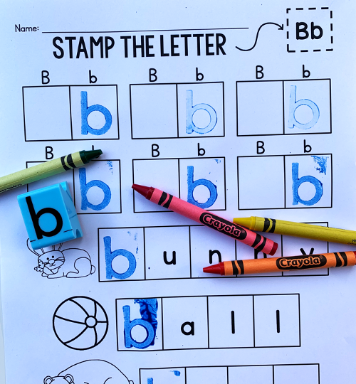 10 Alphabet Stamping Activities for Preschool & Kindergarten