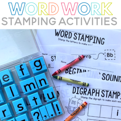 letter stamps with worksheets