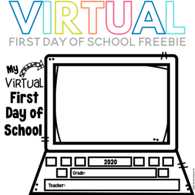 Virtual First Day of School Freebie