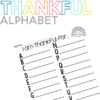 I am Thankful Alphabet Thanksgiving Writing - Sarah Chesworth