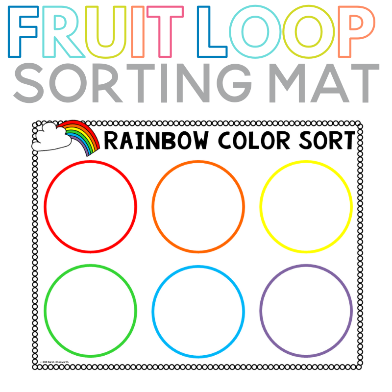 Fruit Loop Sorting Printable