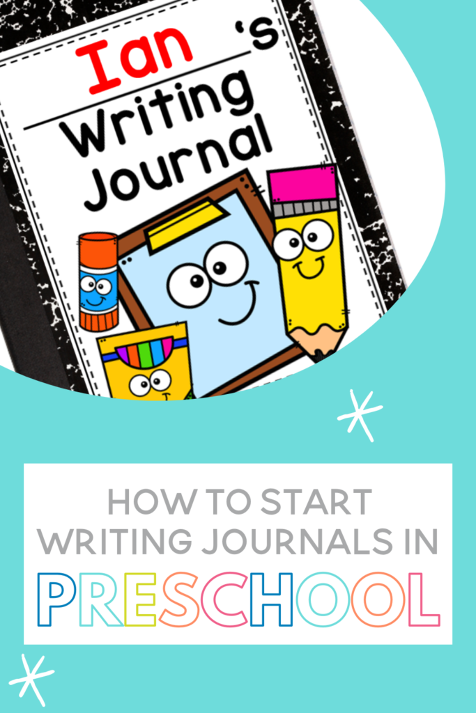 Preschool writing journals can be a great addition to your pre-k classroom! This post is focused on how to get starting using writing journals during your writing workshop time in the preschool classroom! It will show you how to easily set up preschool writing journals, preschool writing journal prompts ideas and more ideas for your writing lessons in preschool!
