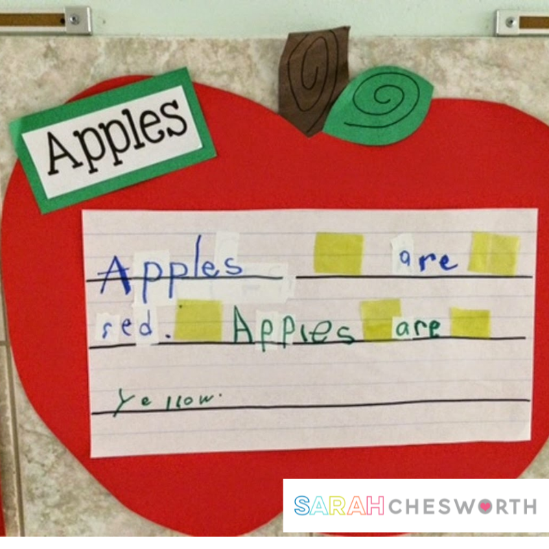 Are you looking for preschool apple activities? These apple unit ideas are just for pre-k, preschool and Kindergarten students! This post has five easy apple activities including apple science, apple writing, apple tasting, favorite apple graphing and more ideas to make your preschool apple unit fun and full of learning!