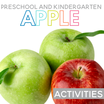 Are you looking for preschool apple activities? These apple unit ideas are just for pre-k, preschool, and Kindergarten students! This post has five easy apple activities including apple science, apple writing, apple tasting, favorite apple graphing, and more ideas to make your preschool apple unit fun and full of learning!