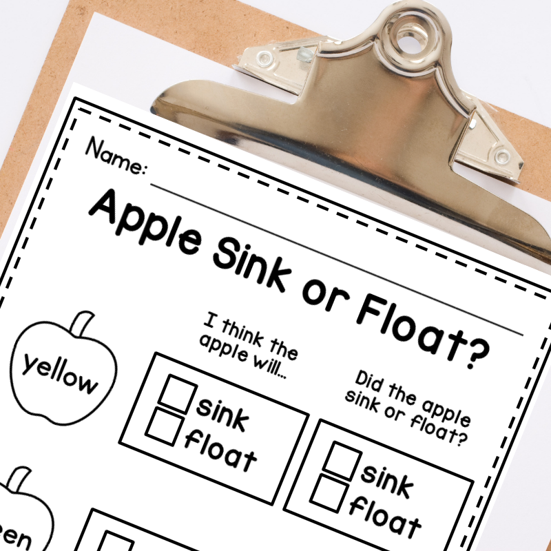 Are you looking for preschool apple activities? These apple unit ideas are just for pre-k, preschool and Kindergarten students! This post has five easy apple activities including apple science, apple writing, apple tasting, favorite apple graphing and more ideas to make your preschool apple unit fun and full of learning!