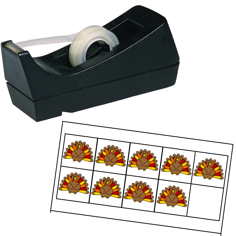 This is one of my favorite preschool Thanksgiving activities! It’s a thanksgiving count and write activity for little ones learning to count objects to 10! Students will find each ten frame, count the Thanksgiving objects and write the number on the recording page! Download this math activity for free and add it to a math station or centers.