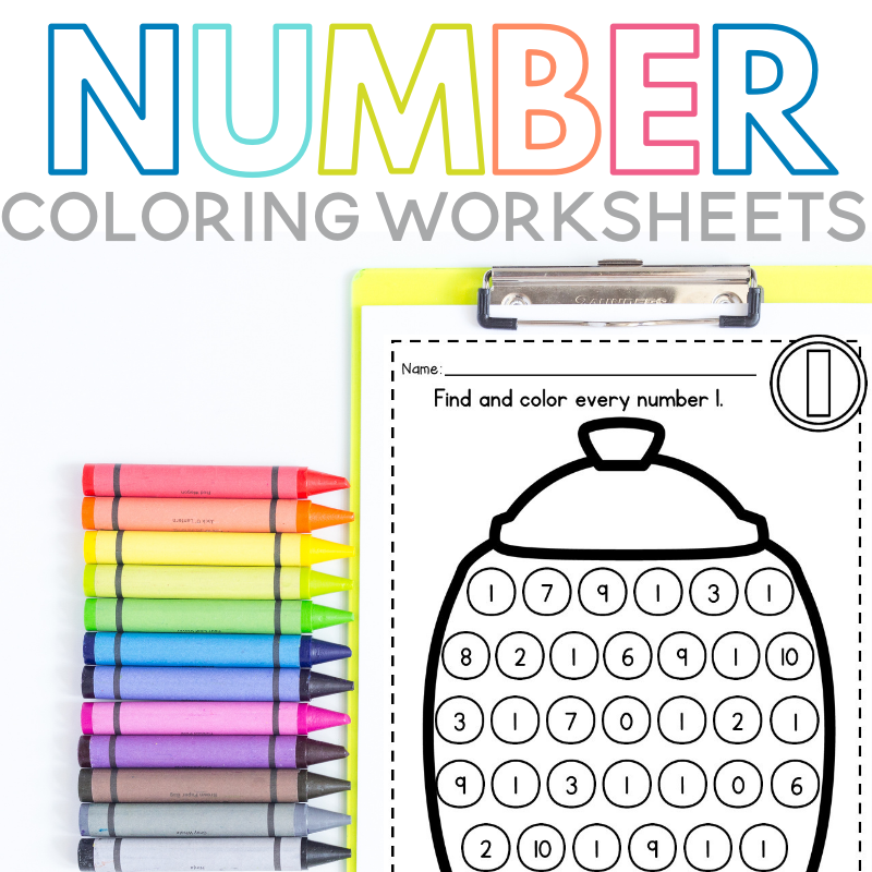 number coloring worksheets for kids sarah chesworth