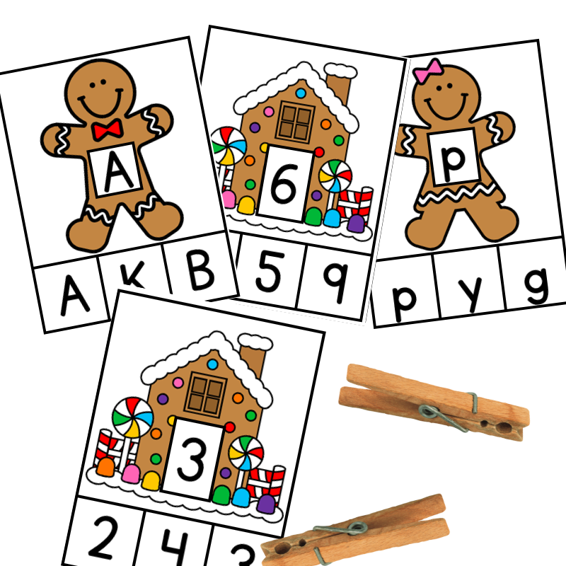 Are you looking for simple preschool Christmas activities to enjoy with your little ones? Check out these fun holiday activities just for preschoolers! Preschool students will love creating Christmas class books to practice writing simple sentences and creating fun holiday crafts like Santa sacks! This post also includes ideas for literacy and math stations like gingerbread visual discrimination cards!