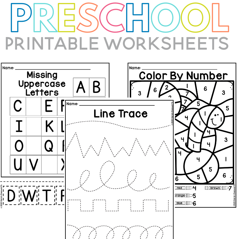 all about me preschool printable