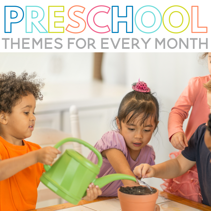 If you are planning your school year, you definitely need to check out all of these preschool themes! Preschool theme ideas are included for every month of the year. Themes are a way for preschool teachers to organize and plan learning activities for their students.