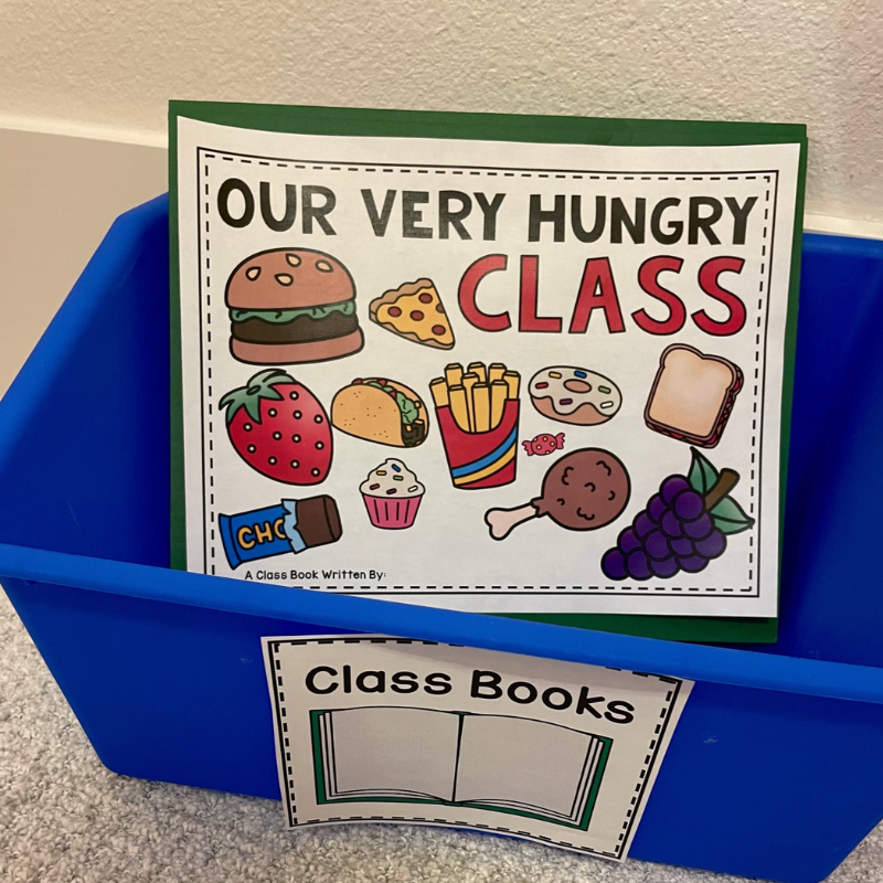 Class books are a wonderful writing activity for preschool and kindergarten students! This post has tons of great class book ideas to use with your students. These class-created books cover the beginning of the year, Halloween, Thanksgiving, and Christmas. Valentine's Day, Easter, and more!
