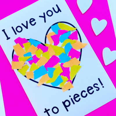 I Love You to Pieces Printable Valentine Card - Sarah Chesworth