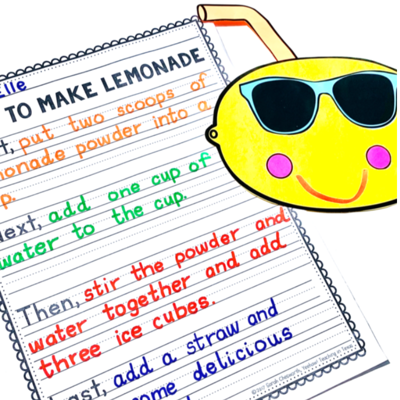 lemonade craft and writing