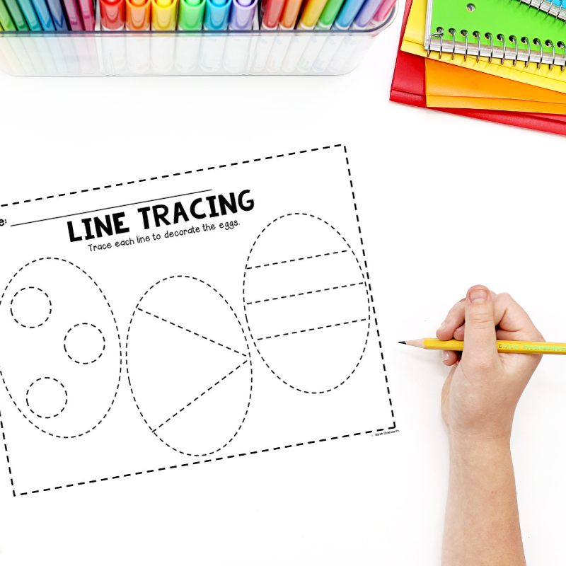 line tracing easter