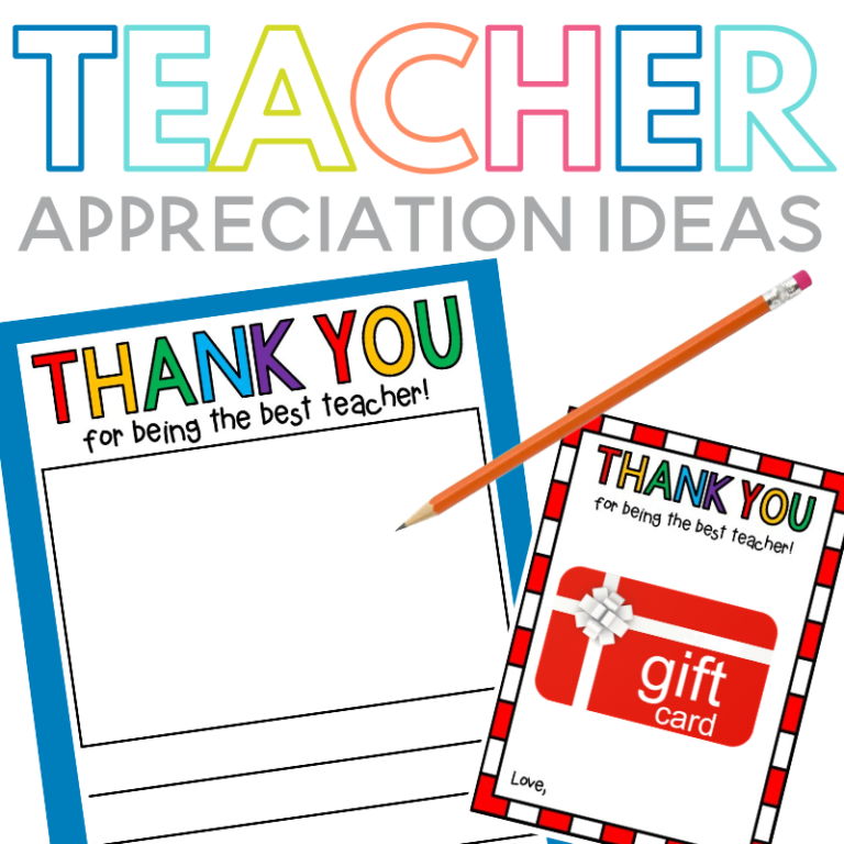 Teacher Appreciation Letter Ideas and Gifts to Say 