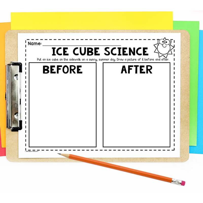 summer science ice cube