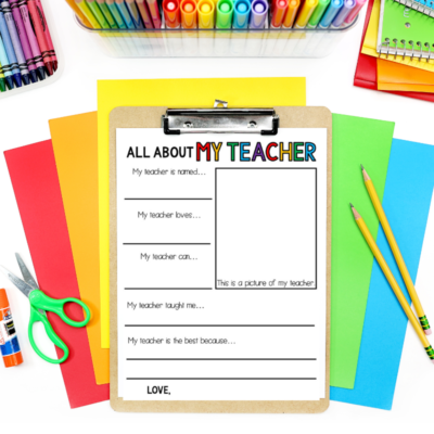 Teacher Appreciation Letter Ideas and Gifts to Say 