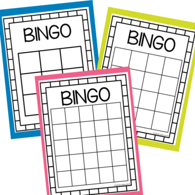 Free Blank Bingo Printable Cards and Templates - Sarah Chesworth