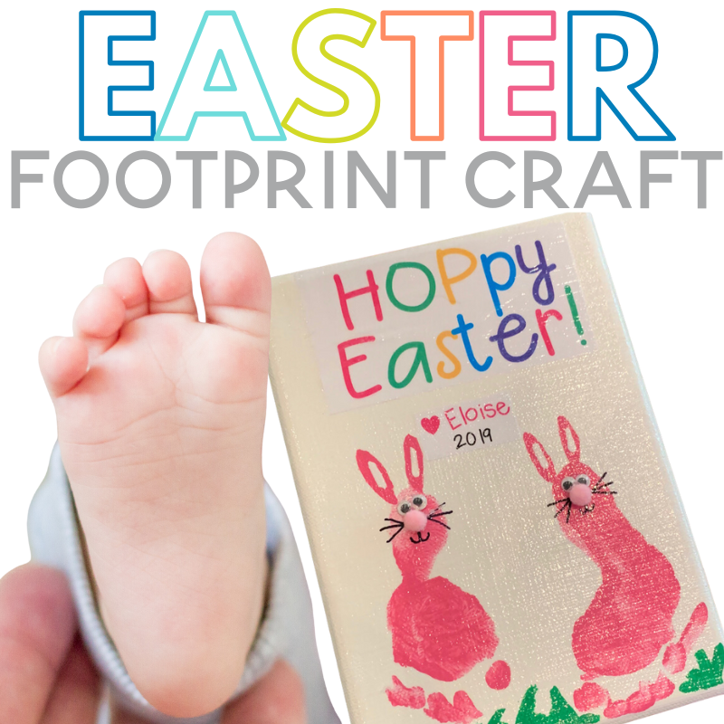 easter footprint craft