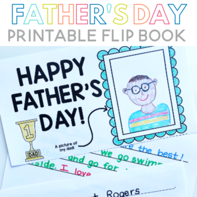 Father's Day Printable Flip Book - Sarah Chesworth