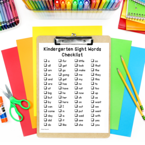 Complete List of Kindergarten Sight Words - Sarah Chesworth