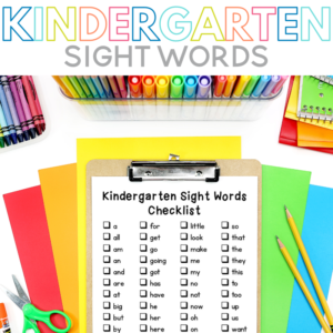 Complete List of Kindergarten Sight Words - Sarah Chesworth