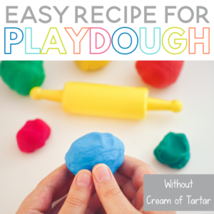 Easy Homemade Playdough Recipe Without Cream of Tartar - Sarah Chesworth