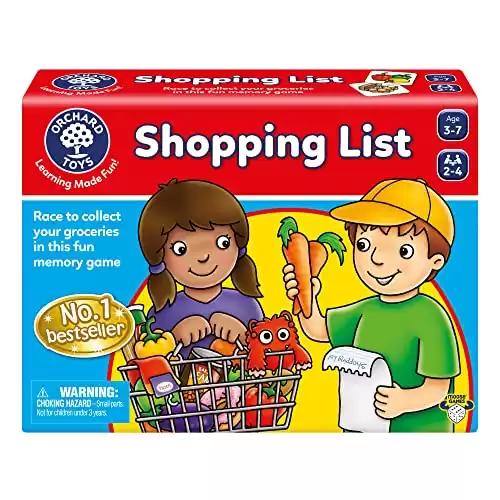 Orchard Toys Moose Games Shopping List Race to Collect Your Groceries in This Fun Memory Game. Age 3-7. 2-4 Players