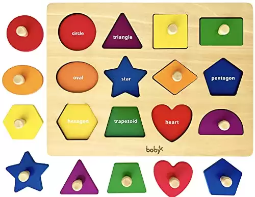 Montessori Toy Shape Peg Puzzle