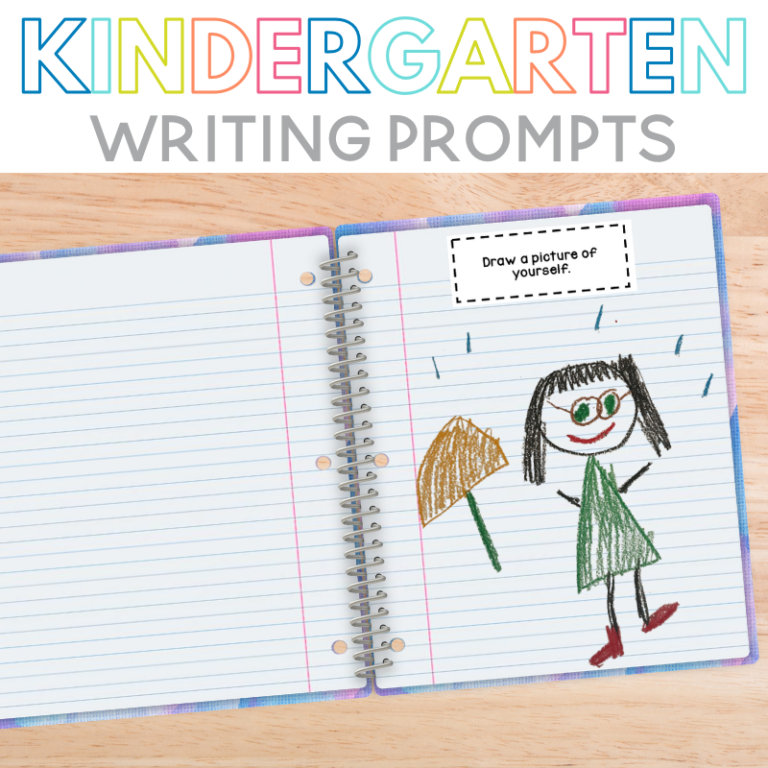 Kindergarten Writing Prompts for Journals - Sarah Chesworth