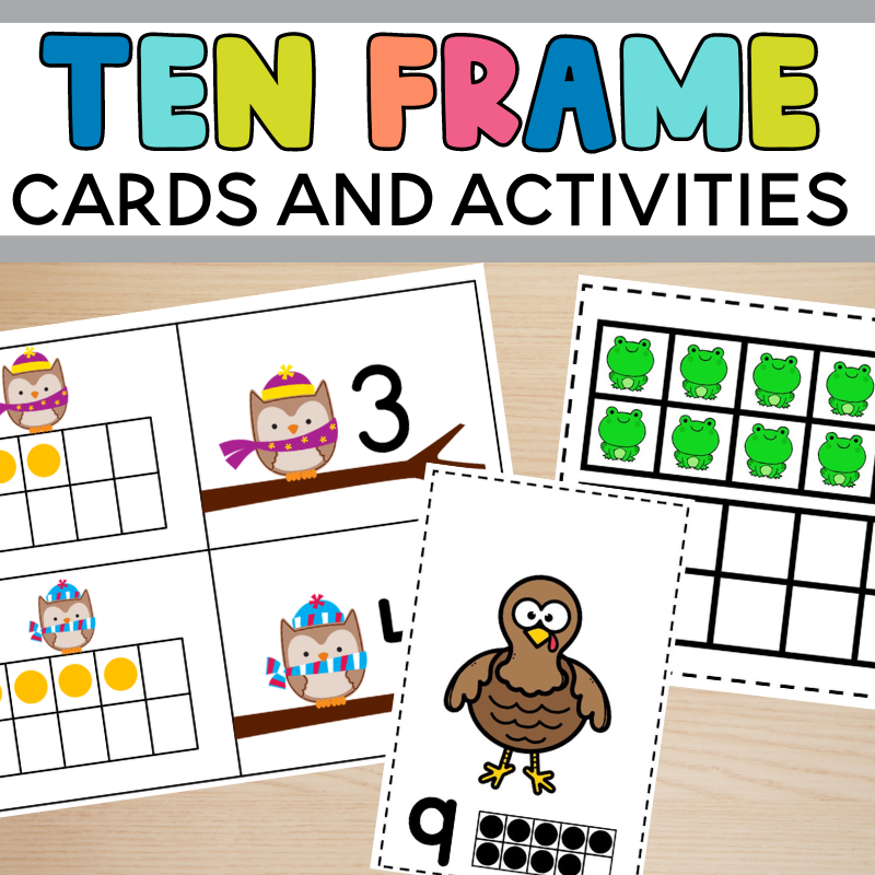 Free Printable Ten Frame Cards and Activities