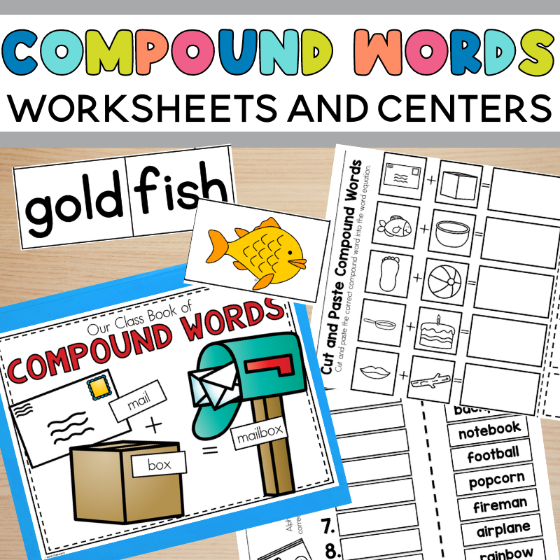 Printable Compound Words Activities for First Grade