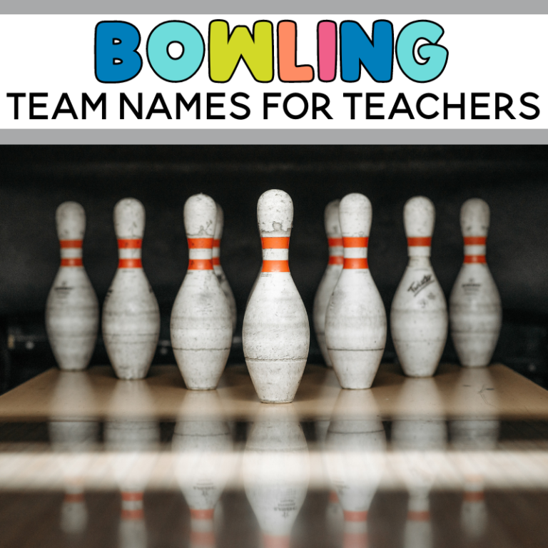 The Ultimate Guide To Choosing Unique Bowling Team Names For Teachers   Bowling Team Names For Teachers 768x768 