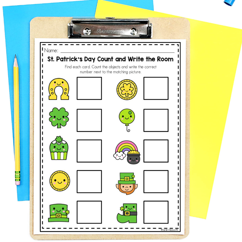 St.-Patrick's-Kindergarten-Count-and-Write